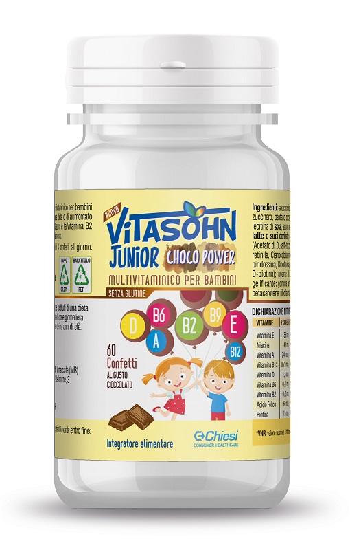 VITASOHN JUNIOR CHOCO POWER 60 CONFETTI - Farmacia-flash.it