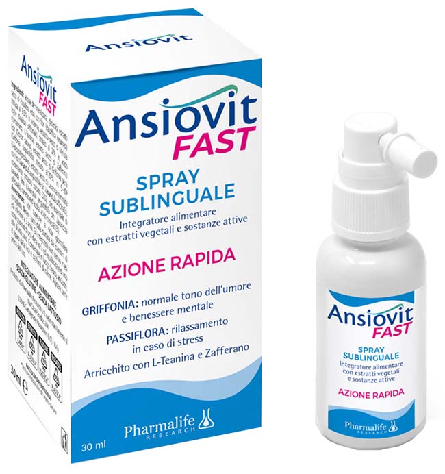 ANSIOVIT FAST SPRAY SUBLINGUALE 30 ML - Farmacia-flash.it