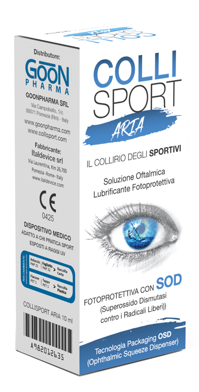 COLLISPORT ARIA SOLUZIONE OFTALMICA LUBRIFICANTE FOTOPROTETTIVA 10 ML - Farmacia-flash.it
