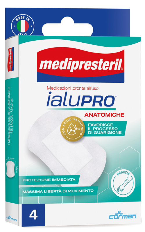 MEDIPRESTERIL IALUPRO BRACCIA 7,5X10 CM 4 PEZZI - Farmacia-flash.it