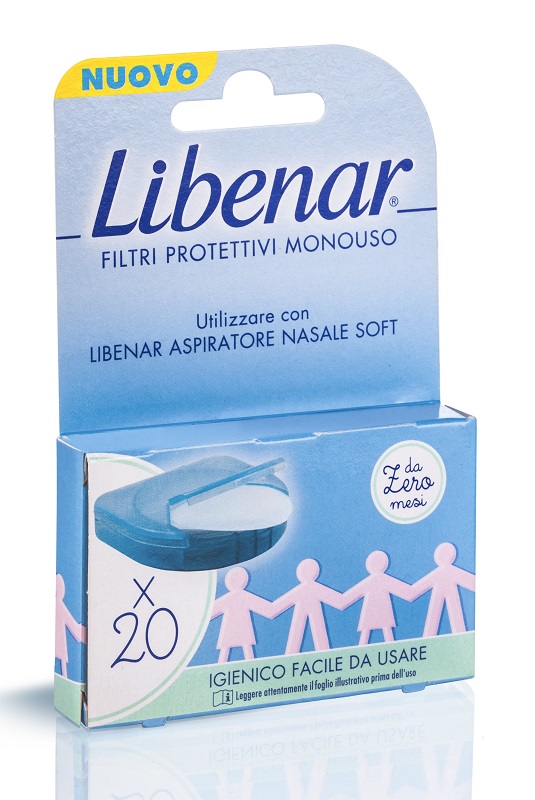 LIBENAR ASPIRATORE NASALE SOFT FILTRI 20 PEZZI - Farmacia-flash.it