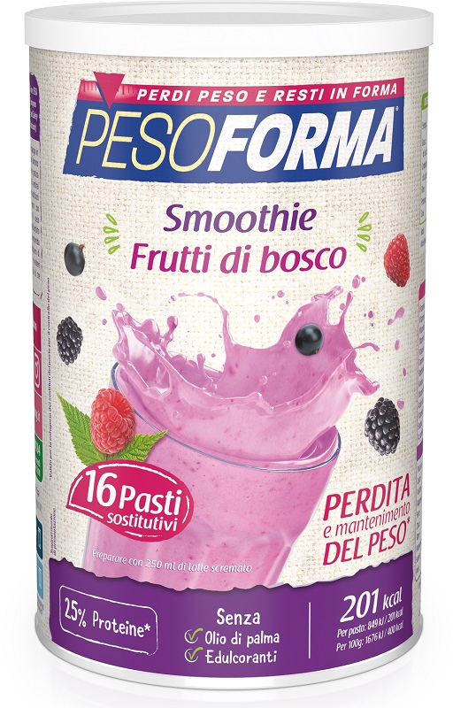 PESOFORMA SMOOTHIE FRUTTI BOSCO 436 G - Farmacia-flash.it