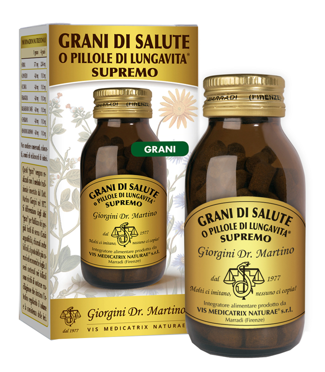 GRANI DI SALUTE O PILLOLE DI LUNGAVITA SUPREMO 90 G - Farmacia-flash.it
