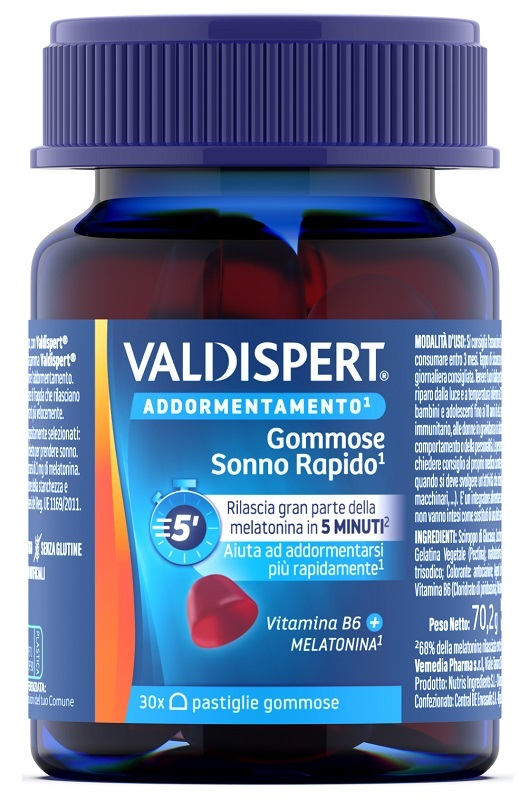 VALDISPERT GOMMOSE SONNO RAPIDO 30 PASTIGLIE GOMMOSE - Farmacia-flash.it