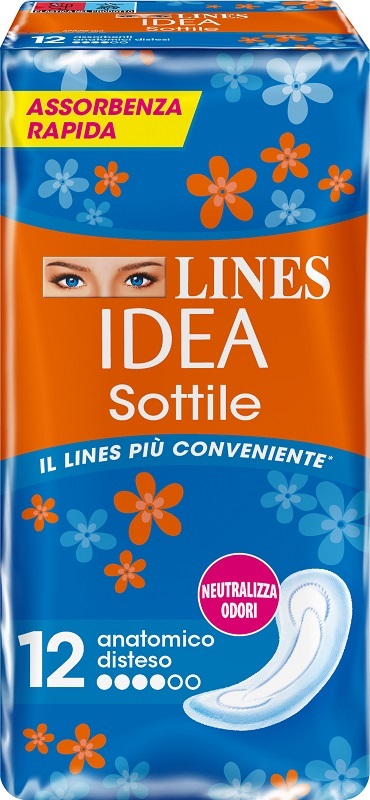 LINES IDEA SOTTILI ANATOMICI 12 PEZZI - Farmacia-flash.it