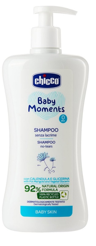 CHICCO BABY MOMENTS SHAMPOO DELICATE 500 ML - Farmacia-flash.it