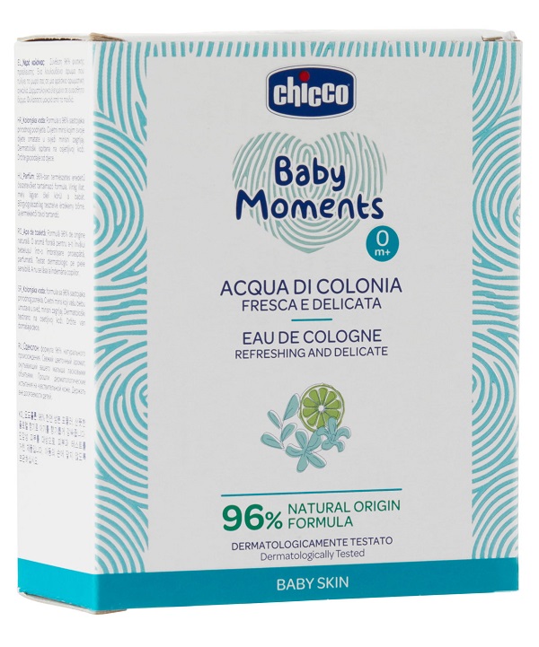 CHICCO BABY MOMENTS ACQUA COLONIA REFRESH 100 ML - Farmacia-flash.it