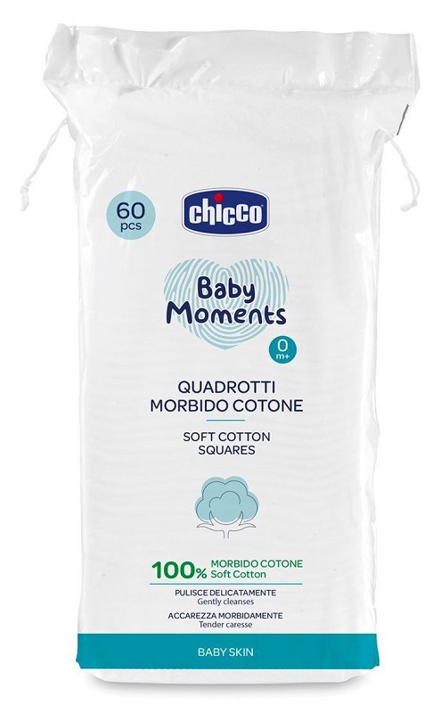 CHICCO BABY MOMENTS QUADROTTI 60 PEZZI - Farmacia-flash.it