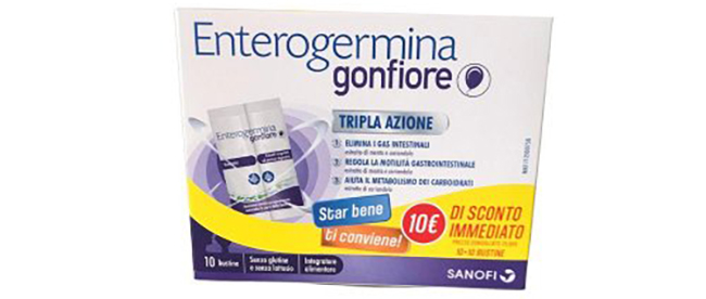 ENTEROGERMINA GONFIORE 10 + 10 BUSTINE - Farmacia-flash.it