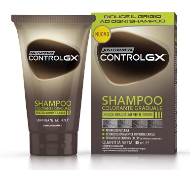 JUST FOR MEN CONTROL GX SHAMPOO COLORANTE GRADUALE 150 ML - Farmacia-flash.it