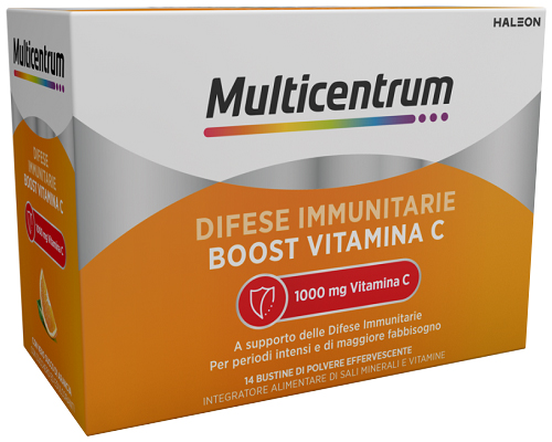 MULTICENTRUM DIFESE IMMUNITARIE BOOST VITAMINA C 14 BUSTINE - Farmacia-flash.it