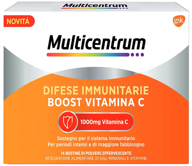 MULTICENTRUM DIFESE IMMUNITARIE BOOST VITAMINA C 28 BUSTINE - Farmacia-flash.it