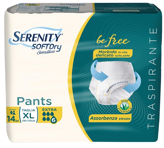 SERENITY PANTS SD SENSITIVE EXTRA XL 14 PEZZI - Farmacia-flash.it