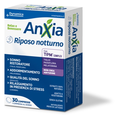 ANXIA DYNAMICA RIPOSO NOTTURNO 30 COMPRESSE - Farmacia-flash.it
