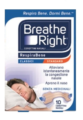 CEROTTI NASALI BREATH RIGHT CLASSICI 10 PEZZI - Farmacia-flash.it