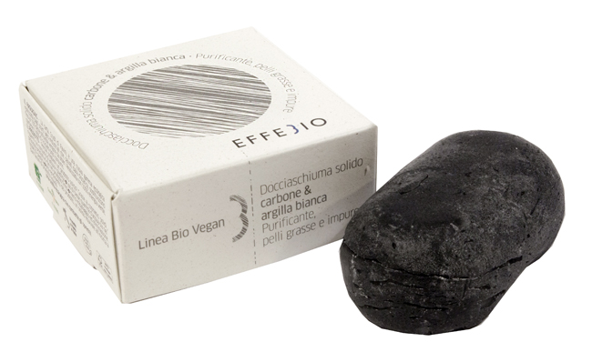 EFFEBIO DOCCIASCHIUMA SOLIDO CARBONE E ARGILLA BIANCA 75 G - Farmacia-flash.it