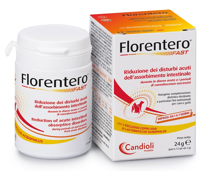 FLORENTERO FAST BARATTOLO DA 12 COMPRESSE APPETIBILI DA 2 G - Farmacia-flash.it