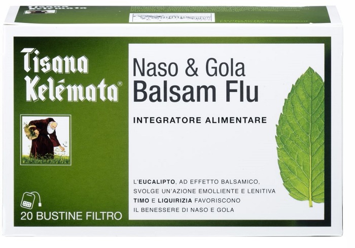 TISANA NASO E GOLA BALSAM FLU 20 BUSTINE - Farmacia-flash.it