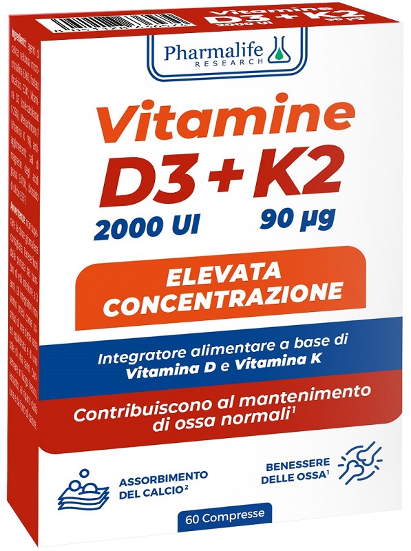 VITAMINE D3+K2 60 COMPRESSE - Farmacia-flash.it