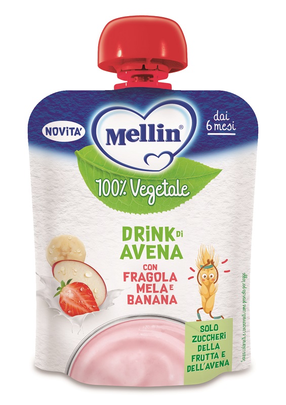 MELLIN POUCH AVENA MELA FRAGOLA BANANA 90 G - Farmacia-flash.it
