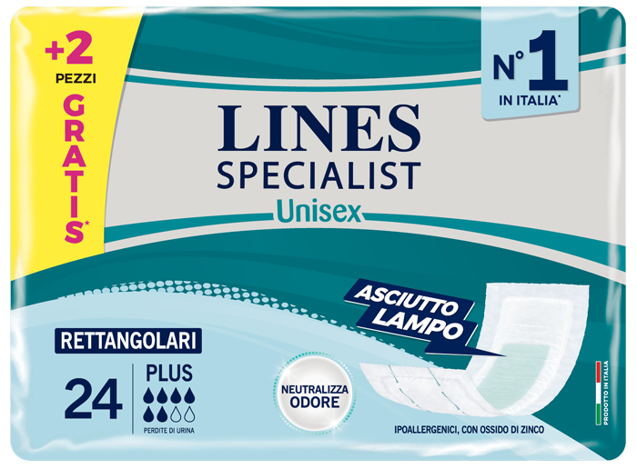 LINES SPECIALIST RETTANGOLARE 22+2 PEZZI - Farmacia-flash.it