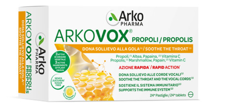 ARKOVOX PROPOLI MIELE/LIMONE 24 COMPRESSE - Farmacia-flash.it