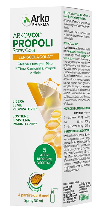 ARKOVOX PROPOLI SPRAY 30 ML - Farmacia-flash.it