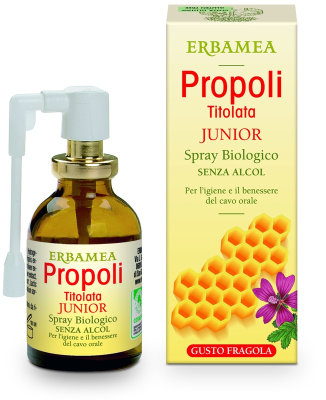 PROPOLI TITOLATA SPRAY JUNIOR BIOLOGICO 20 ML - Farmacia-flash.it