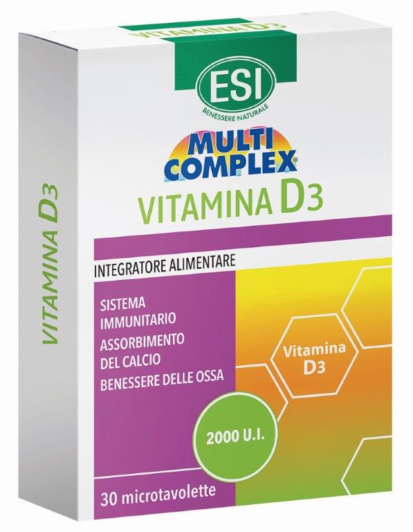 ESI MULTICOMPLEX VITAMINA D3 30 TAVOLETTE - Farmacia-flash.it