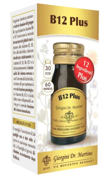 B12 PLUS 60 PASTIGLIE - Farmacia-flash.it
