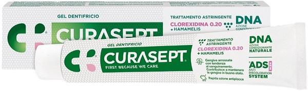 CURASEPT GEL DENTIFRICIO ADS DNA TRATTAMENTO ASTRINGENTE 75 ML - Farmacia-flash.it