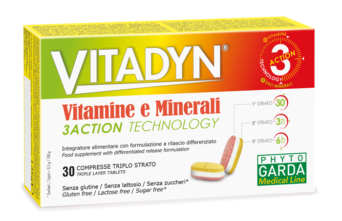 VITADYN VITAMINE/MINERALI 30 COMPRESSE RILASCIO DIFFERENZIATO - Farmacia-flash.it