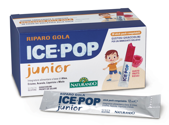 RIPARO GOLA ICE POP JUNIOR 20 STICK PACK - Farmacia-flash.it