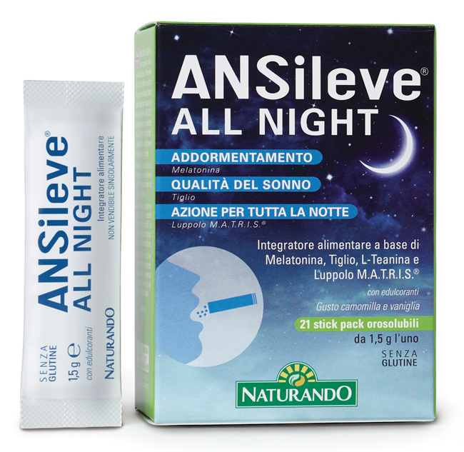 ANSILEVE ALL NIGHT 21 STICK PACK OROSOLUBILI - Farmacia-flash.it