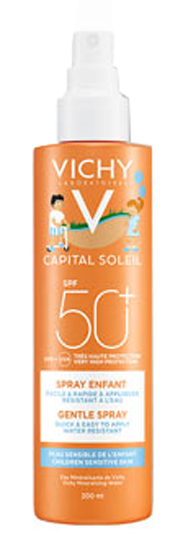 CAPITAL SOLEIL SPRAY KID WATER RESIST 50+ 200 ML - Farmacia-flash.it
