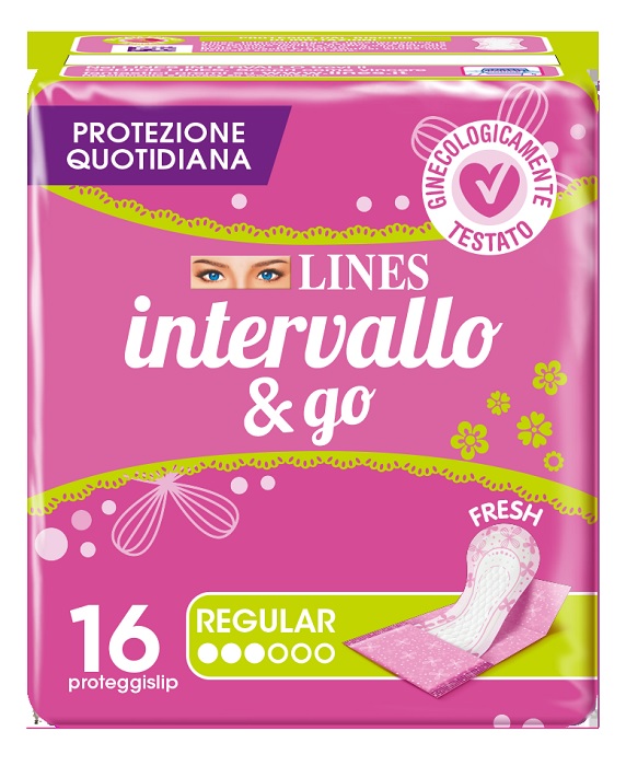 PROTEGGISLIP LINES INTERVALLO FRESH&GO RIPIEGATI 16 PEZZI - Farmacia-flash.it