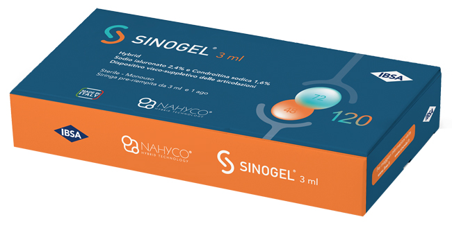 SIRINGA INTRA-ARTICOLARE SINOGEL 2,4% + 1,6% 3 ML 1 FS + AGO GAUGE 21 - Farmacia-flash.it