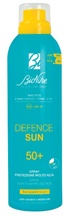 DEFENCE SUN SPRAY TRANSPARENT TOUCH 50+ 200 ML - Farmacia-flash.it