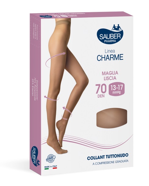 SAUBER CHARME COLLANT 70 DENARI TUTTONUDO ML NERO 1 - Farmacia-flash.it