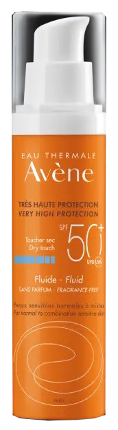 AVENE SOL FLUIDO SPF50+ SENZA PROFUMO NUOVA FORMULA 50 ML - Farmacia-flash.it