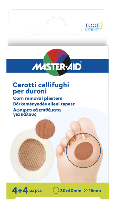 CEROTTO CALLIFUGO MASTER-AID FOOTCARE PER DURONI 4+4 PEZZI B1 - Farmacia-flash.it
