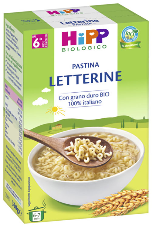 HIPP BIO PASTINA LETTERINE 320 G - Farmacia-flash.it