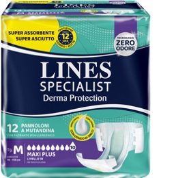 PANNOLONE A MUTANDINA LINES SPECIALIST DERMA MAXI XL 20 PEZZI - Farmacia-flash.it