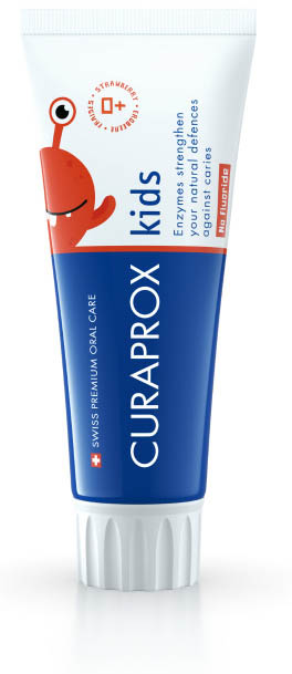 CURAPROX KIDS TOOTHPASTE STRAWBERRY FLAVOR 0 PPM 60 ML - Farmacia-flash.it