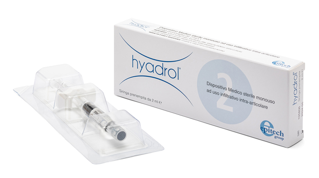 SIRINGA INTRA-ARTICOLARE HYADROL CON ACIDO IALURONICO 1% E ADELMITROL 2% CAPACITA' 2 ML - Farmacia-flash.it
