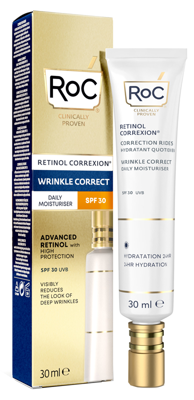 ROC RETINOL CORREXION WRINKLE CORRECT DAILY MOISTURISER SPF30 30 ML - Farmacia-flash.it