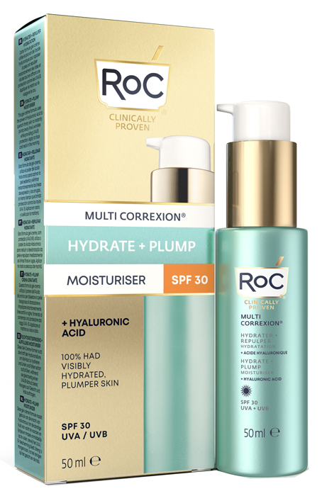 ROC MULTI CORREXION HYDRATE+ PLUMP IDRATANTE VISO SPF30 50 ML - Farmacia-flash.it