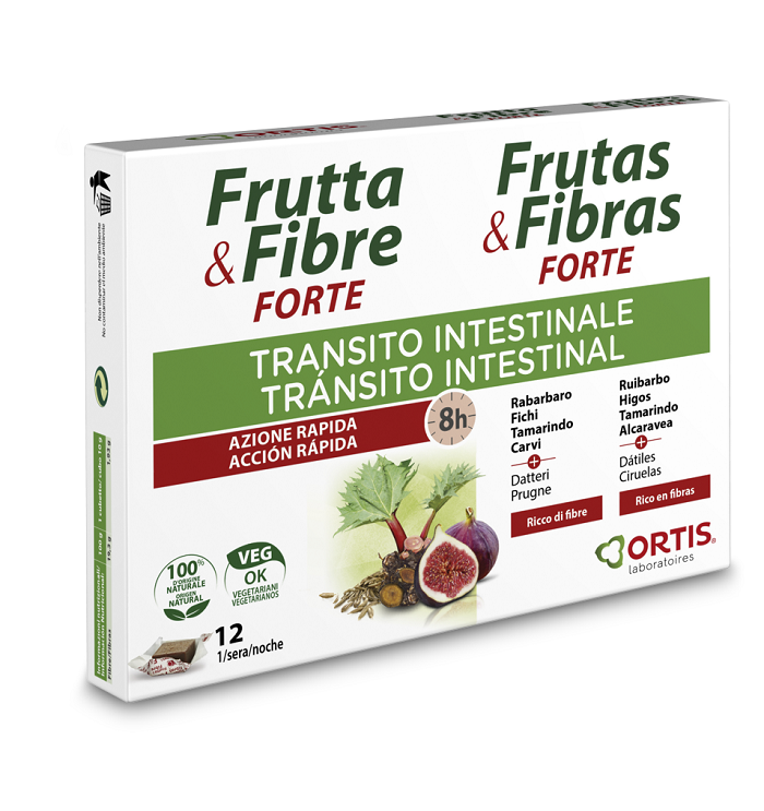 FRUTTA & FIBRE FORTE 12 CUBETTI - Farmacia-flash.it