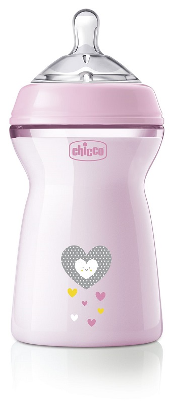CHICCO BIBERON NAT FEEL PP 6M+ 330 ML BIMBA - Farmacia-flash.it