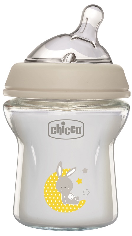 CHICCO BIBERON NAT FEEL VETRO 0M+ 150 ML - Farmacia-flash.it